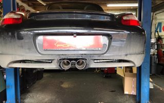 porsche boxster new exhaust fitted