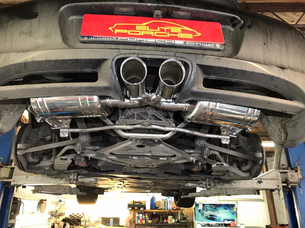 porsche boxster new exhaust fitted