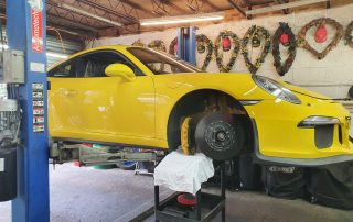 porsche ceramic front brake disc replacement + tyres