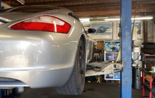 Porsche Cayman Rear Tyre Wear Diagnosis and Suspension Geometry Correction london kent surrey